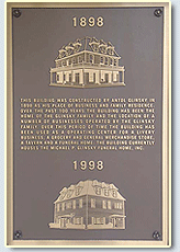 100 Year Plaque